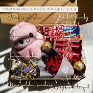 GIFT BOX MURAH PREMIUM Octopus Chocolate Bouquet Set/Graduation/Apology/Friendship/Anniversary/Birth