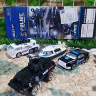 Diecast Set Truk Police - Mainan Miniatur Mobil Polisi SWAT Anak