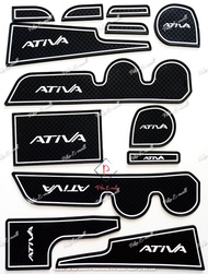 Perodua Ativa Car Interior Slot Mat With Ativa Logo/ Glow in Dark
