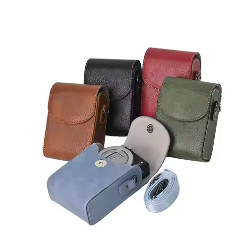 Universal PU Leather Camera Bag Case for Sony ZV1 ZV1F ZV1M2 RX100 HX90 HX80 WX350 W800 WX500 W810 W