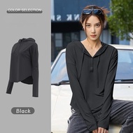 Women's Sports Hoodie Top Upf 50+ Anti-Uv Long Sleeve Women's Sports T-Shirt
