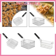 [Szluzhen3] Deep Fryer Multipurpose Portable French Fries Holder Square Fryer Basket for