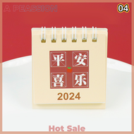 [A Peassion]💖[HOT SALE]🎈🎈 2024 Mini Desk Calendar Office School Supplies Calendar Desk Calendar Monthly Planner Desk Accessories Decor Record