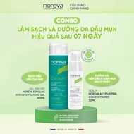 💚 Combo 2 sản phẩm rửa mặt Noreva Exfoliac Intensive Foaming 200ml và serum Noreva Actipur Peel 30m