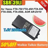 SBR-39LI for Yaesu FTA-750 FTA-450 FTA-550 FTA-550L FTA-850L AOR AR-DV10 Two Way Radios 7.4V 2000mAh