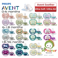 Philips Avent Ultra Soft/Air Baby Soother (0-6 ,6-18 ,18+Month) Twin Pack (Sterilizer/carrying case)
