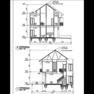 Gambar rumah / denah / tempat tinggal | desain full Autocad 2D