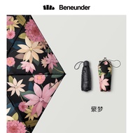 Banana Under black jacquard 5-fold payung BUKAN CINA payung pelindung UV mudah alih payung lipat pay