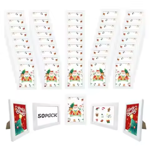 Set of 50 Picture Frame Bulk Photo Frames Wall Mounting Simple Photo Frames Multi Picture Frames for