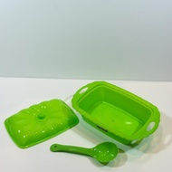 6 Pcs Buffet Vegetable Container + Ladle | Vegetable Container with Lid Vegetable Basi/ Buffet Conta