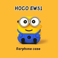 【Case Home】 for HOCO EW51 Case Casing Soft Silicone Earphone Collection Case Anti-fall Cartoon NO.2
