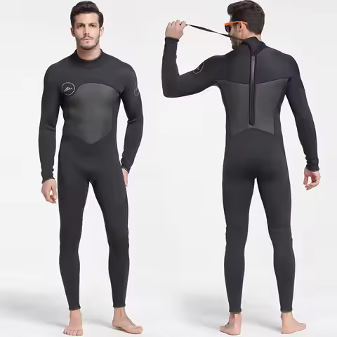 SBART New Men's Adult 5MM One Piece Diving Suit Cross-Border Cold and Warm Diving Suit Surfing Swims