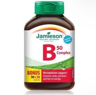 （全新）Jamieson-天然維他命B雜50 120 粒