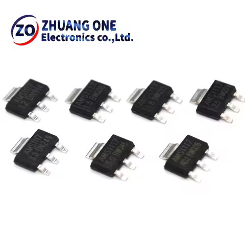 50PCS AMS1117 series AMS1117-3.3V AMS1117-ADJ AMS1117-1.8V AMS1117-1.2V AMS1117-5.0V AMS1117-2.5V AM