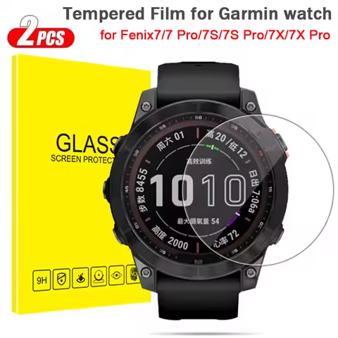 Tempered Glass Film For Garmin watch Fenix 7 7S 7X 6 6S 6X Pro Sapphire HD Screen Protector Cover Gl