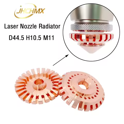 JHCHMX Fiber Laser Cutting Machine Heat Sink Cooling Block Nozzle Radiator D44.5 H10.5 M11 for CHUTI