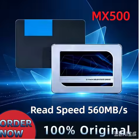 For Crucial MX500 BX500 High Performance 2.5 Inch SATA SSD 256GB 500GB 1TB 2TB Upgrade Storage Drive