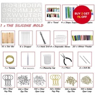 New 510 pcs Alphabet & Number Silicone Molds Kit - Epoxy Resin DIY Molds for Jewelry Making & Keycha