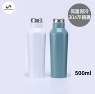 304不銹鋼六角保溫瓶500ml(白/綠)304 Stainless Steel Hexagon Thermos Bottle 500ml(White/Green)–H052W