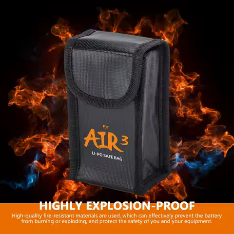 Battery Safety Bag Battery Guard Case Wear-Resistant Charging Bag Portable Organizer For Traveling