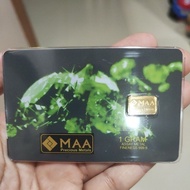 1g gold bar maa black n gold