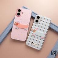 Sausage Dog Pink and Blue Softcase Phone Case