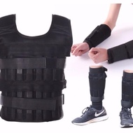 Combo of 11kg fitness vest + 4kg high quality dumbbells (bars included)