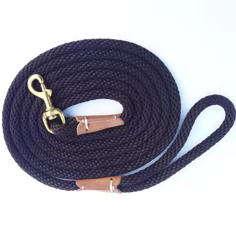 Dog Training Leash Rope Dog Check Cord/ Lightweight Small Medium Dog Tracking Leads 2M 5M 10M black