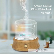 Glass Water Tank Essential Oil Diffuser Ultrasonic Aromatherapy Humidifier