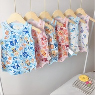 ✨Ready Stock✨Sleeveless Onesie/Hole Onesie/Spring Summer Onesie/Cute Cartoon Onesie Baby Romper