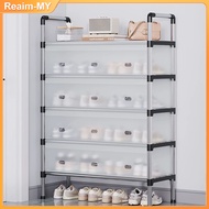 IKEA Rak Kasut Shoe Rack With Dust Cover Plastik Bertutup Multi-layer Space-saving Shoe Organizer 鞋架