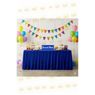 ROYAL BLUE Cover Banquet Table / Table Skirting / Alas Meja