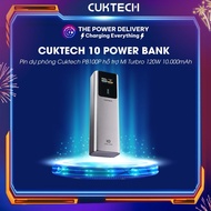 Pin dự phòng Cuktech PB100P hỗ trợ Mi Turbro 120W 10000mAh PD 3.0 PPS5A QC - Bảo Hành 12 Tháng