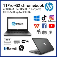 HP 11 Stream G2 laptop chromebook/4GB RAM+64GB SSD/dual stereo speaker/splash proof keyboard gaming