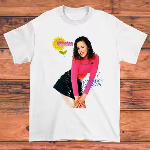 New Rare Bravo Bl ºmchen Jasmin Wagner Signed White All Size T Shirt