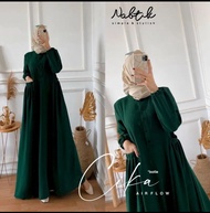 Gamis Cika Model Baru Bahan Crinkle Airflow Premium//Gamis terbaru 2023 kekinian