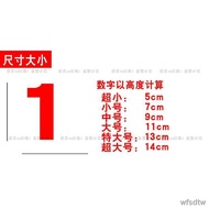1 Hollow Number Sticker Waterproof Number Sticker PVC Adhesive Number Sticker DIY Number Table Numbe