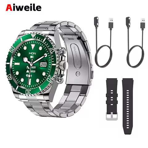 Luxury Smart Watch Man High-End Android Fitness Tracker Aiweile Aw12 Sport Business Bluetooth Call F