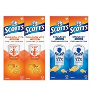 SCOTT'S EMULSION COD LIVER OIL EXTRA 2x400ML (ORIGINAL / ORANGE)