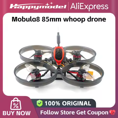 Happymodel Mobula8 Mobula 8 1-2S 85mm Micro FPV Whoop Quadcopter Drone X12 AIO Caddx Ant Brushless E