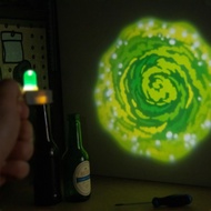 Rick and Morty Peripheral Portal Gun Ornament Key Chain Paladonerick and Morty Model