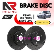 AR RACING Perodua Kancil 660 850 Daihatsu L2 L5 BRAKE DISC ROTOR Slotted Drilled (Front)