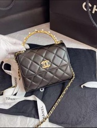 Chanel Kelly 23p kelly 珍珠黑色