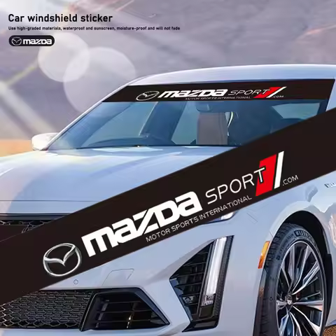 1Pcs Car Sticker Front Windshield Decorative Decal For Mazda 6 3 5 CX-3 CX-5 CX-80 CX-70 MX-30 CX-60