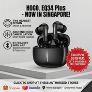 HOCO EQ34 Plus Rima ANC+ENC True Wireless Earbuds Bluetooth 5.4 App Control 7 Hours Playtime HiFi