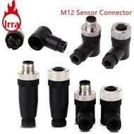 IRRA M12 Sensor Connector, Sensor Plug Connector M12 Aviation Plug, M12 Sensor Cable Connector Power