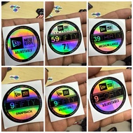 New Era Hologram Sticker Snapback Cap Adjustable 9 Fifty Forty 39 Thirty stiker topi