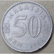 Malaysia Parliament 1969 year 50 Sen keydate year 国会大厦 50 仙 稀少年份