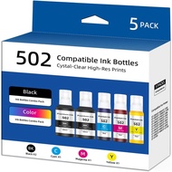 502 High Capacity Refill Ink Bottle Compatible with Epson EcoTank ET-2580 ET-3830 ET-2760 ET-2850 ET