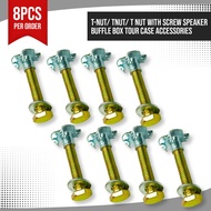 8PCS T-nut/ Tnut/ T nut with Screw Speaker Baffle Box Tour Case Accessories